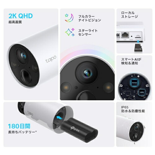 TAPO C420S2 フルワイヤレスセキュリティカメラシステム