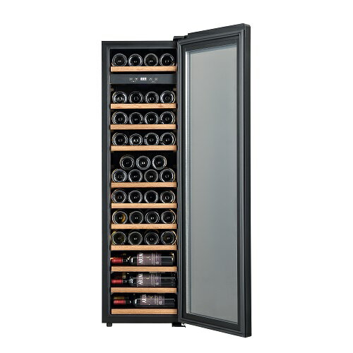 【標準設置料金込】フォルスター(forster) FJE-113GS(BK) ブラック 薄型ワインセラー Essential 44本収納 省エネ仕様 加温ヒーター オートクローズ扉 1温度タイプ
