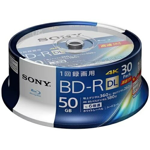 ˡ SONY 30BNR2VJPP6 Ͽ BD-R DL 2 50GB 1Ͽ ץ󥿥֥ 6® 30 ԥɥ 30BNR2VJPP6