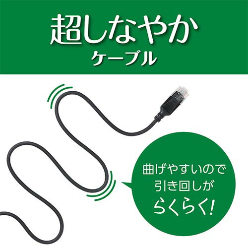 �ߥ襷 C6A-S10BK �֥�å� ���ƥ��꡼6A �˺�LAN�����֥� 10m C6AS10BK