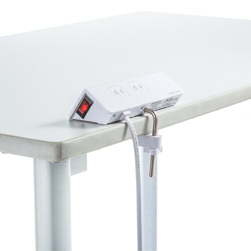 サンワサプライ TAP-B105UC-3W ホワイト クランプ固定式タップ 2P 4個口
