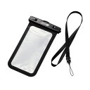 エレコム(ELECOM) P-WPSN04BK(ブラック) スマホ防水ケース(ケース×1 ネックストラップ×1)(2)