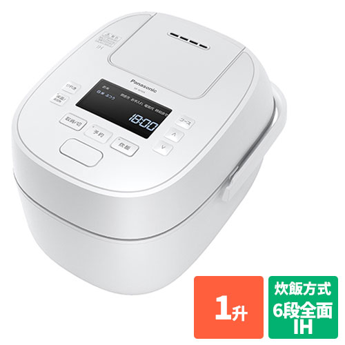 おどり炊き ECJ-XW100 パナソニック Panasonic SR-W18A-W(ホワイト) おどり炊き 可変圧力IHジャー炊飯器 1升 SRW18AW