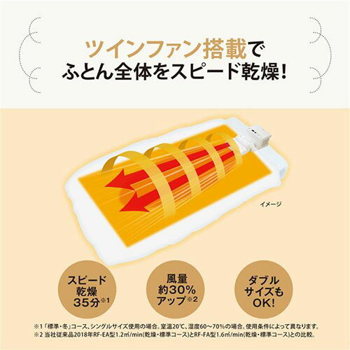 【長期保証付】象印(ZOJIRUSHI) RF-FB20-WA ホワイト ふとん乾燥機