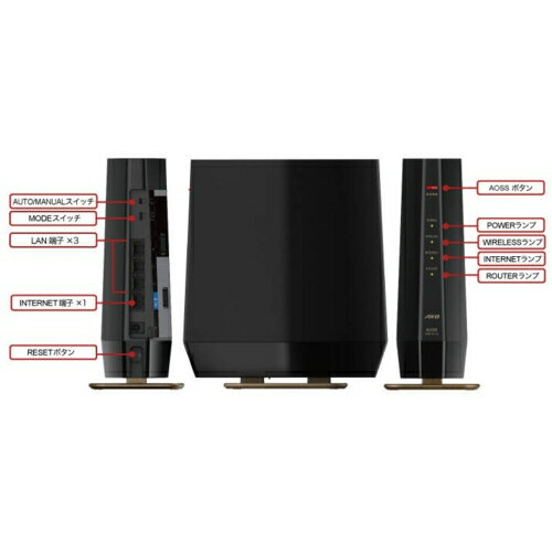 �Хåե�����(BUFFALO) WSR-6000AX8P-MB �ޥåȥ֥�å� Wi-Fi 6 4803+1147Mbps IPv6 OFDMA�б� Wi-Fi�롼���� AirStation