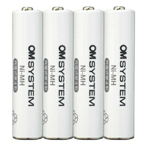 OM SYSTEM BR404 単4形ニッケル水素充電池パック 4本組 OM SYSTEMブランド BR404