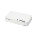 エレコム ELECOM EHC-G05PN4-JW(ホワイト) Giga対応5ポートスイッチ プラ筐体/電源内蔵 マグネット付 EHCG05PN4JW