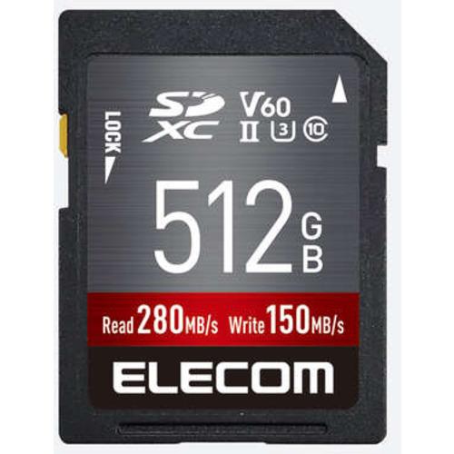 エレコム ELECOM MF-FS512GU23V6R UHS-II SDXCメモリカード 512GB MFFS512GU23V6R