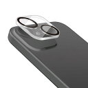 エレコム(ELECOM) iPhone15/15 Plus カメラフィルム ガラス フレーム付 高透明 指紋防止 クリア