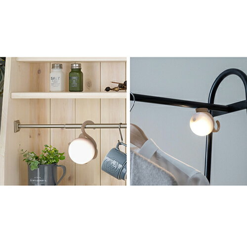 ムサシ(musashi) WAM-053AC アーモンドクリーム 充電式 まんまるねこちゃんセンサーライト