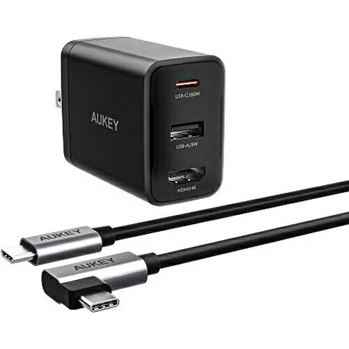 オーキー PA-H60-BK(ブラック) 3IN1 HDMI USB-C充電器