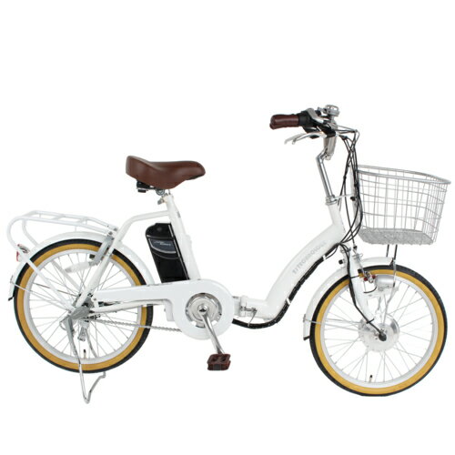 電動アシスト自転車 折りたたみ自転車 20インチ シマノ製3段変速 21テクノロジー(21Technology) DA203(パールホワイト)
