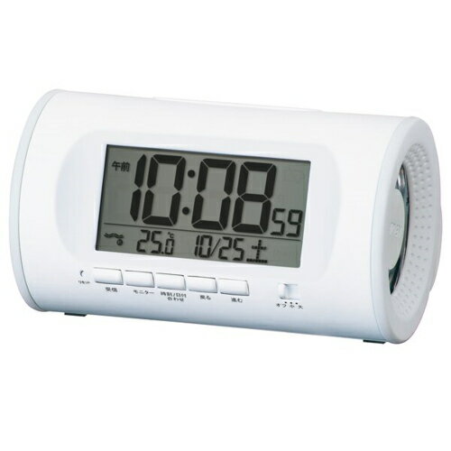 Narumi - セイコー SEIKO NR540W ホワイト PYXIS 大音量目ざまし 電波クロック NR540W