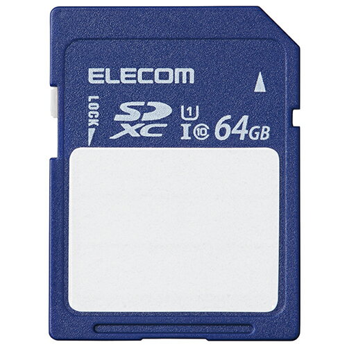 GR(ELECOM) MF-FS064GU11C SDJ[h SDXC 64GB Class10 UHS-I U1 80MB/s x SDJ[hP[Xt