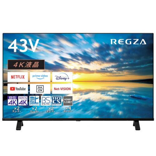 【設置＋リサイクル】REGZA(レグザ) 43E350M 4K液晶レグザ 43V型