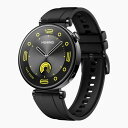【長期保証付】HUAWEI ファーウェイ HUAWEI WATCH GT 4 41mm ブラック シリコンバンド WATCHGT441MMBK
