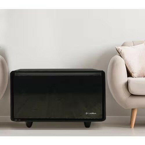 【設置＋長期保証】LOOZER(ルーザー) LOOZER SMART TABLE STB65 BLACK ワイヤレス充電 1ドア冷蔵庫付テーブル 65L