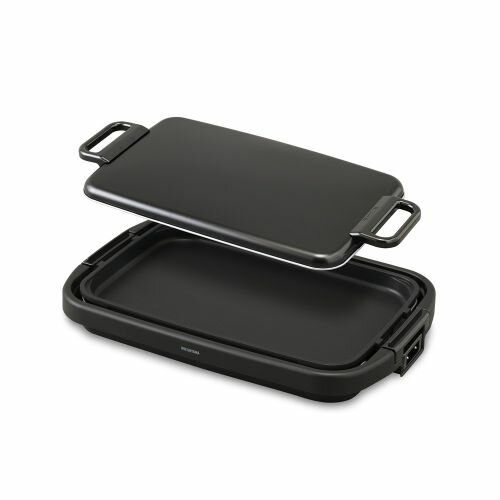 アイリスオーヤマ Iris Ohyama SWHP-011-B ブラック ワイドホットプレート 1枚 SWHP011B