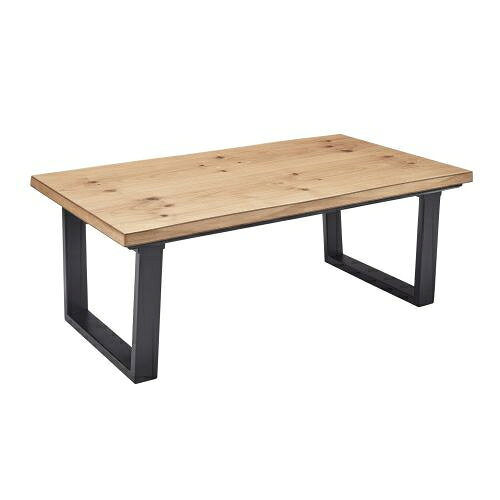 ユアサプライムス ジーク105 NA ナチュラル リビングこたつ 天然木突板仕様 105×60cm 105NA