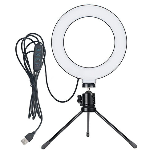 GREEN HOUSE(グリーンハウス) GH-CSL48D-BK(ブラック) LEDリングライト