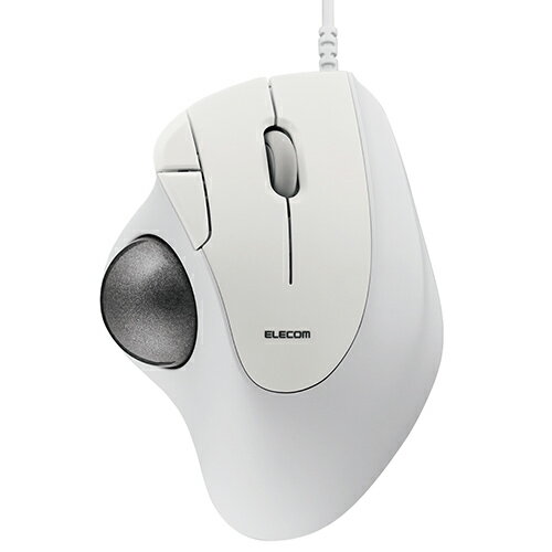 エレコム ELECOM M-IT11UR-WH ホワイト トラックボール マウス 有線 5ボタン ベアリングユニット IST MIT11URWH