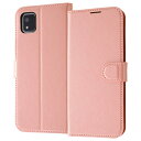 ray-out(レイ・アウト) RT-KS3ELC9/P(ピンク) かんたんスマホ3 耐衝撃 手帳型レザーケース シンプル マグネット ルーペ付(2)