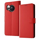 ray-out(レイ・アウト) RT-AQFS1ELC1/R(レッド) AQUOS R8 耐衝撃 手帳型レザーケース マグネット(2)