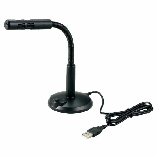 樂天商城 - アーテック USBスタンドマイク スイッチ付 51430 51430 イヤホン イヤフォン スマホ PC アクセサリ オンライン リモート 音響 スピーカー