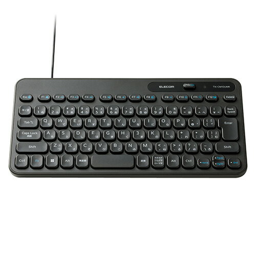 樂天商城 - エレコム(ELECOM) TK-CM10UMKBK ブラック 有線キーボード メンブレン テンキーレス コンパクト
