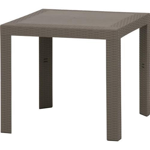 不二貿易 【組立品】ステラ テーブル 80角 グレー 12287 グレー