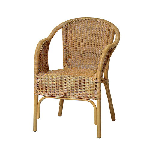 クロシオ 【完成品】 ラタンスタッキングチェア(ナチュラル) 73602
