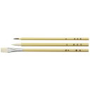 アーテック 六角白軸デザイン筆 3本組 24044 絵具 油絵具 アクリル 水彩 画材 筆 絵画 美術 中学 高校 趣味 ホビー