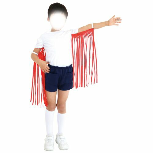 アーテック カラフルフリンジ 赤 4087 運動会 発表会 応援 応援団 チーム ダンス 装飾 衣装 祭 フリンジ