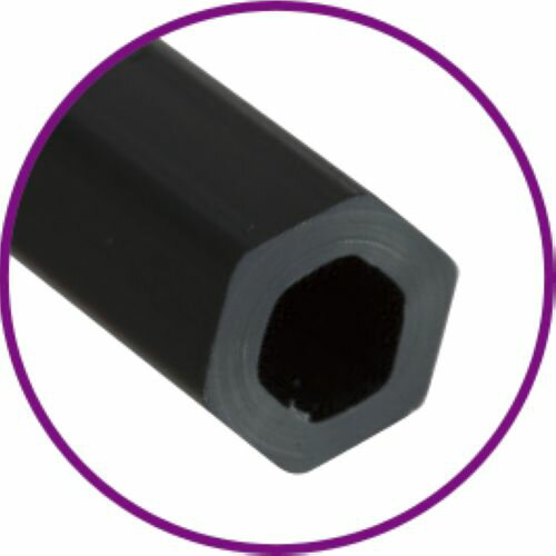 アーテック ナイロン六角黒軸デザイン筆 面相筆中 24049 絵具 油絵具 アクリル 水彩 画材 筆 絵画 美術 中学 高校 趣味 ホビー