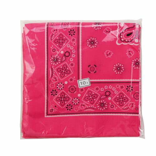 アーテック バンダナ 桃 10枚組 18174 運動会　発表会　イベント　体育祭　学芸会　チームカラー　応援..