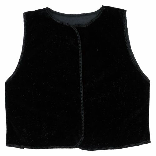アーテック ベロアベスト Cサイズ 黒 18286 発表会　学芸会　お遊戯会　劇　園　学校　素材　衣装　装飾　ダンス　ベロア　ベスト