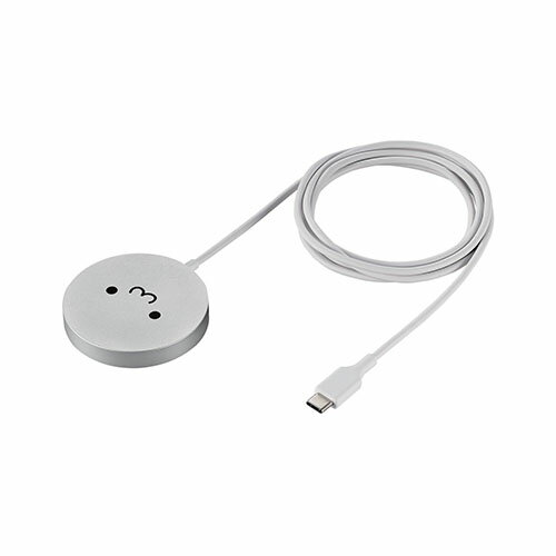 エレコム ELECOM W-MA04WF(しろちゃん) マグネットQi2規格対応ワイヤレス充電器(15W・卓上) WMA04WF エレコム ELECOM W-MA04WF(しろちゃん) マグネットQi2規格対応ワイヤレス充電器(15W・卓上) WMA04WF