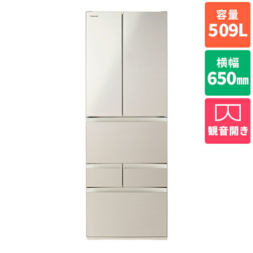 ɸۡĹ5ǯݾա TOSHIBA GR-W510FH-EC ƥ󥴡 6ɥ¢ Ѳ 509L 650mm GRW510FHEC