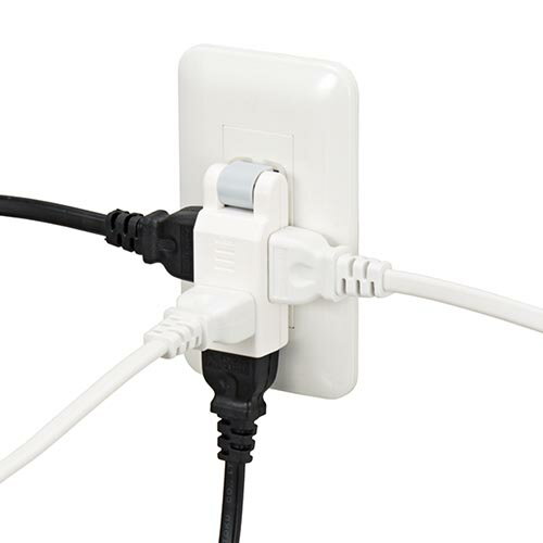 ヤザワ Y02CM400WH ホワイト 極小コーナータップ4個口 Y02CM400WH