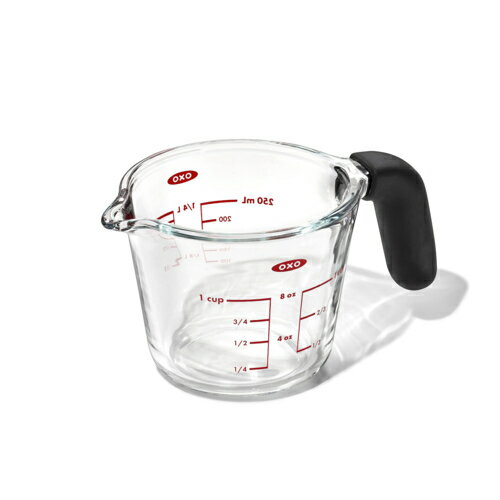 OXO(オクソー) オクソー ガラスメジャーカップ 250ml 電子レンジ対応 食洗機対応