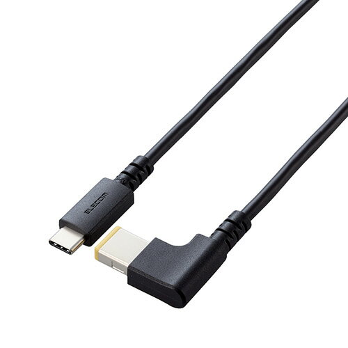 쥳(ELECOM) DC-PDLE20BK(֥å) ΡPCѽť֥(USB Type-C/DCѥͥ/100W) 2m