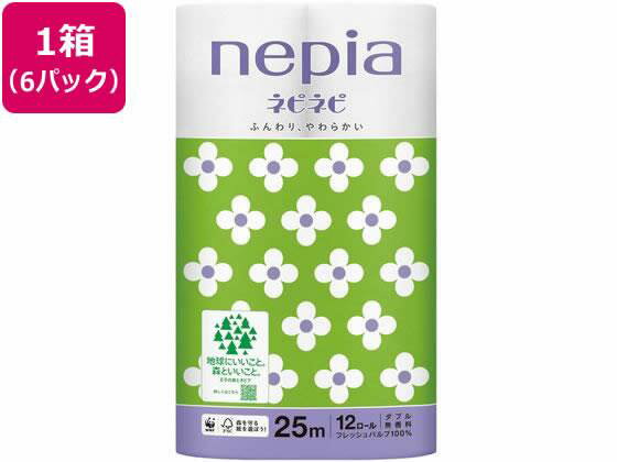 ネピア ネピネピトイレットロール 12ロール ダブル 6パック[代引不可]