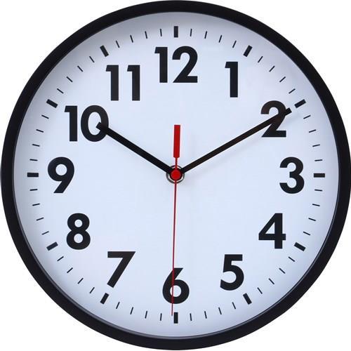 樂天商城 - 不二貿易 【完成品】 掛時計 ミーナ 25cm BK【代引・日時指定・キャンセル不可・北海道沖縄離島配送不可】