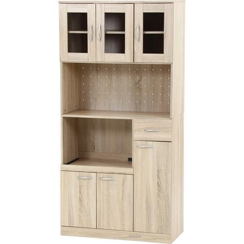 樂天商城 - 不二貿易 【組立品】ハイキッチンボード 180＊90 ホワイトオーク【代引・日時指定・キャンセル不可・北海道沖縄離島配送不可】