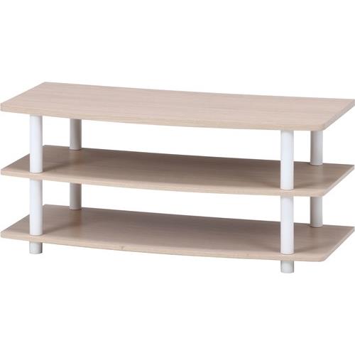 不二貿易 【組立品】TVラック 90 ホワイトウォッシュ【代引・日時指定・キャンセル不可・北海道沖縄離島配送不可】