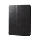 エレコム(ELECOM) TB-A24XWVBK(ブラック) 13インチiPad Air(M2) ソフトレザーフラップ 背面クリア 2アングル(2)