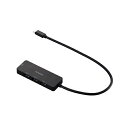 エレコム(ELECOM) U3H-MH3006BBK(ブラック) USB Type-C(TM) ハブ+1機能(HDMI(R) ポート付き)