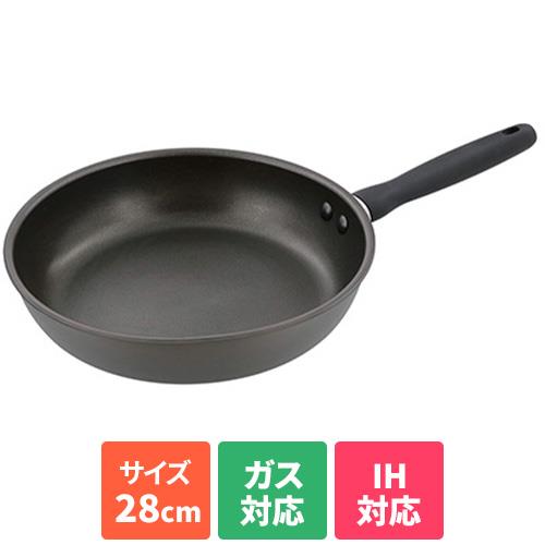 ↑↑↑正確な在庫状況は上記バナー「在庫状況を確認する」をクリックして頂き、必ずご確認ください。&nbsp;&nbsp;&nbsp;■内面は三層構造ふっ素樹脂。■こびりつきにくさと高い耐久性を実現。■リベットにもふっ素樹脂加工。■こびりつきにくく、お手入れ簡単。■熱くなりにくいハンドルは心地よく握りやすいデザイン。■全ての熱源に対応。■角の丸い金属ヘラOK。ND744材質：　本体：アルミニウム合金　内面：ふっ素樹脂塗膜加工　外面：焼付け塗装(底面を除く)　はり底：ステンレス鋼(クロム16%)　ハンドル：フェノール樹脂オール熱源対応(IH・ガス火を含む)：○底厚：3.0mm本体厚さ：2.5mm深さ(内面)：55mmサイズ：(約)幅：48.6×奥行き： 29.5×高さ：9.2cm重量：(約)0.94kgシンプルなフライパンで料理を楽しく