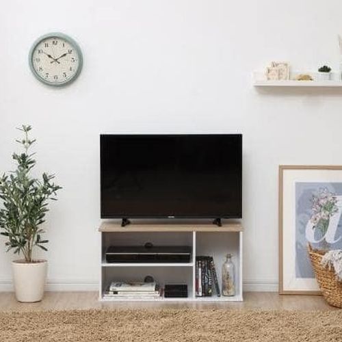 アイリスオーヤマ(Iris Ohyama) OTS-70B-N ナチュラル テレビ台 オープンタイプ 幅73.2cm 32V対応 [2]