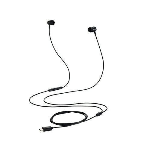 エレコム(ELECOM) EHP-DF14CMBK ブラック タイプCイヤホン 有線 マイク付き カナル型